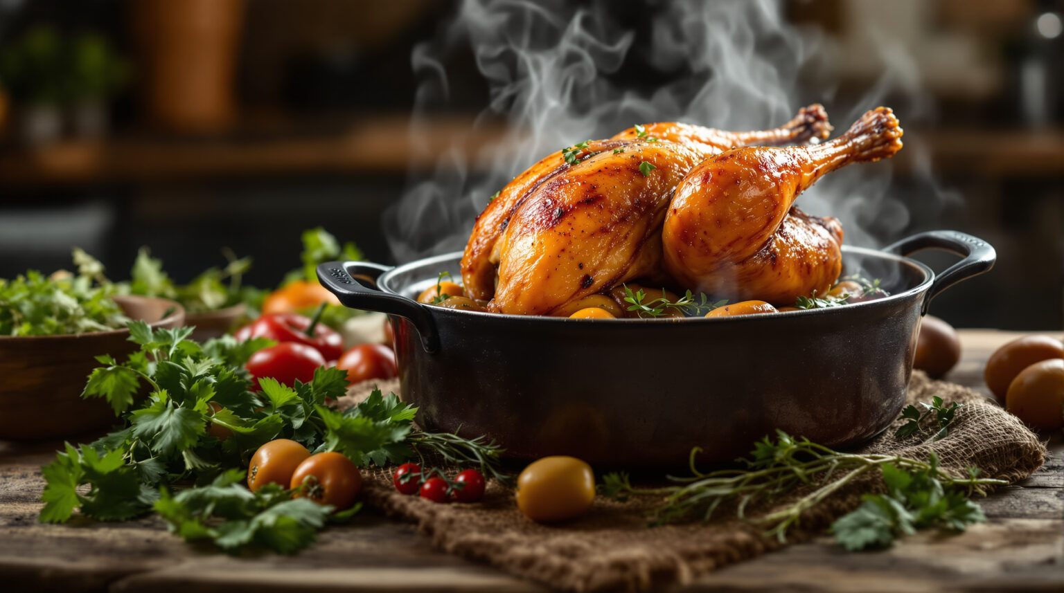 Cuisson canette en cocotte en fonte au four : Découvrez la recette savoureuse pour épater vos invités !