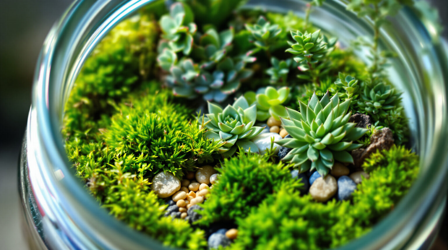 Jardin miniature en bocal : Créez votre écosystème décoratif facilement !